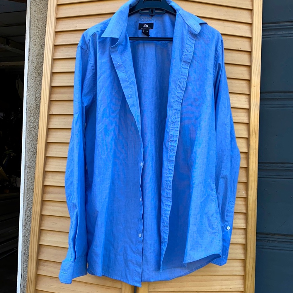 H&M slim fit button down long sleeve